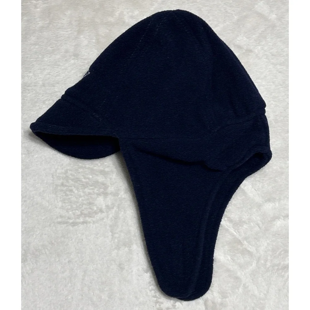 New England Patriots Trapper Hat Cap Ear Flaps Navy Blue One Size NFL Football